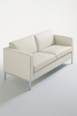 Basic Two Seat PU Leather (Metal Base) — view 1