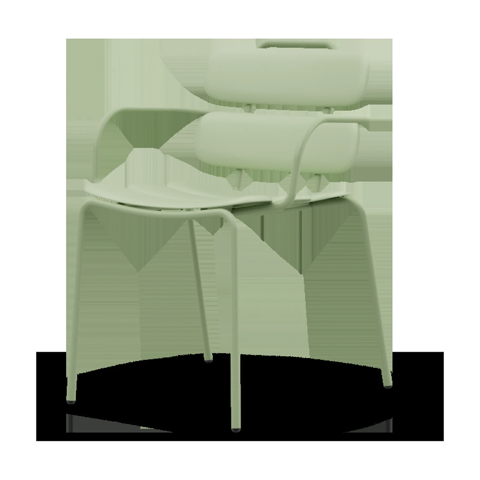 lemon - 4 legs chair with plastic staves